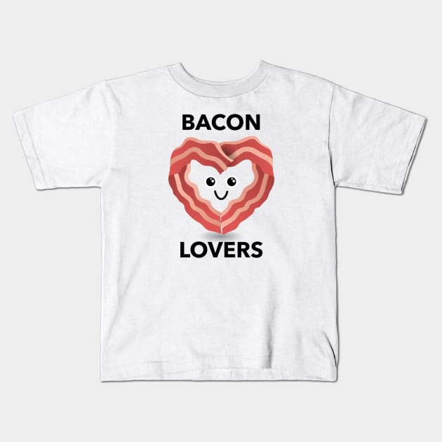 BACON LOVERS Kids T-Shirt by IoannaS